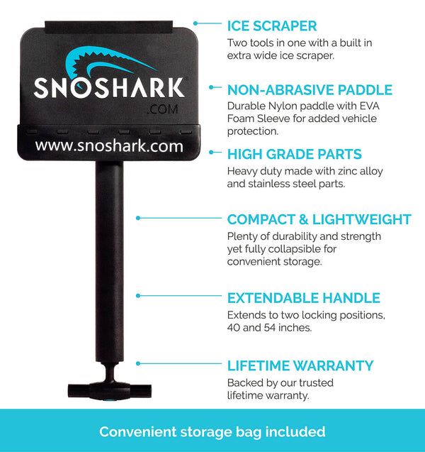 SnoShark®-XL Size 54" | COMBO PACK with Storage Bag