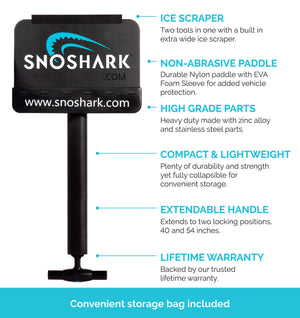 SnoShark®-XL Size 54" | COMBO PACK with Storage Bag